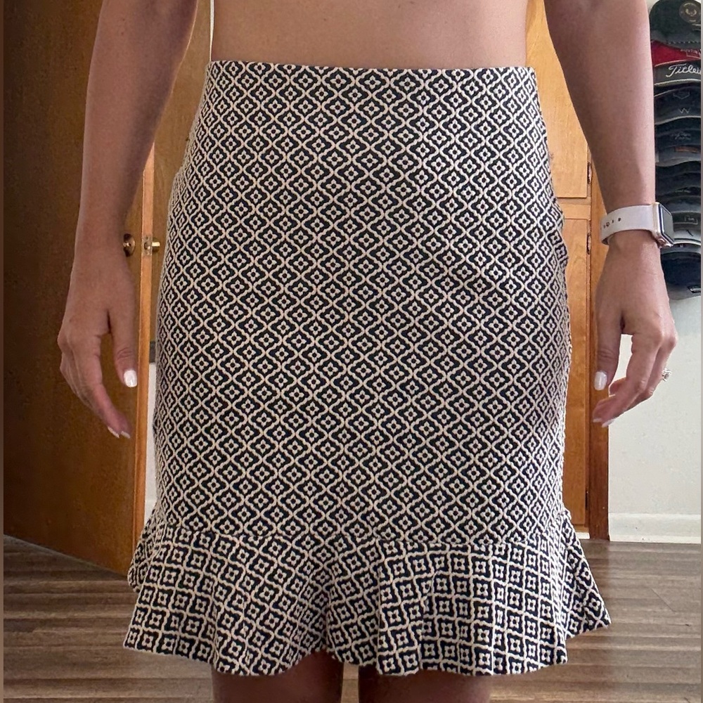 LOFT Geometric Pencil Skirt